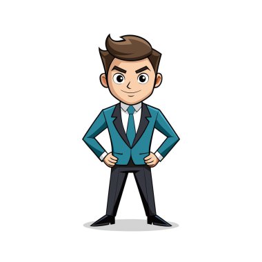 işadamı karakter vektör çizimi tasarımı