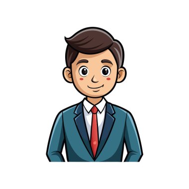 genç işadamı avatar karakter