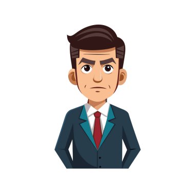 iş adamı karikatür vektör çizimi grafik tasarımı