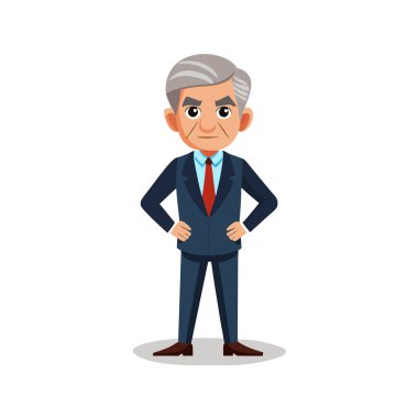 iş adamı çizgi film tasarımı