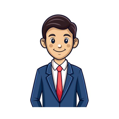 zarif işadamı karakter simgesi