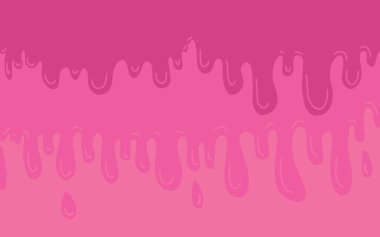Pembe damlayan boya ya da sıvı vektör çizimi. Soyut pembe damlalar çizimi
