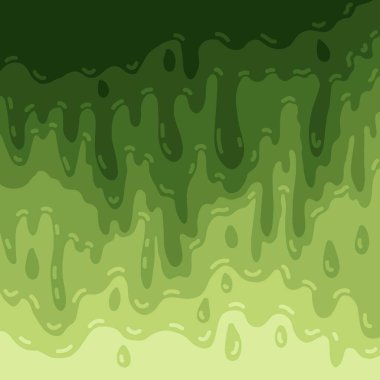 Yeşil damlayan sümüksü arka plan vektörü. Soyut sıvı boya Drip çizimi. Erimiş yeşil sıvı sanat arkaplanı