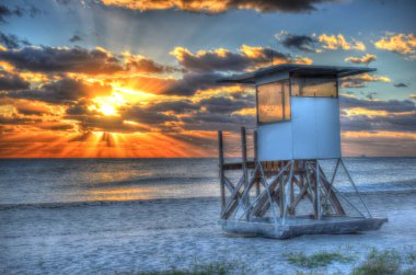 Jüpiter Florida Cankurtaran İstasyonu Gün Doğumu