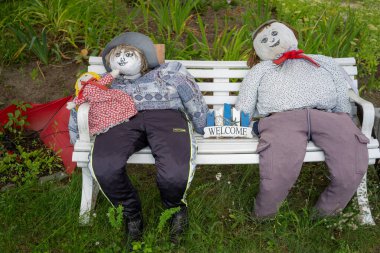 Almanya 'da Havel Yolu' ndaki park bankında boggle