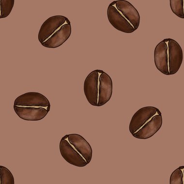 Mocha Mousse Arkaplanındaki Büyük Robusta Fasulyelerinin Kusursuz Örnekleri