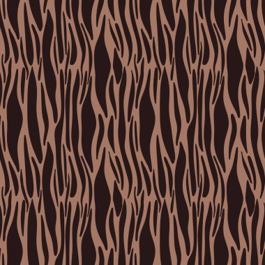 Mocha Mousse Geçmişinde Kusursuz Küçük Kaplan Çizgileri Şablonu