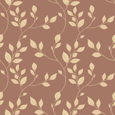 Kusursuz Süt Organik Örnekleri Mocha Mousse Arkaplanı 'nda Yapraklar