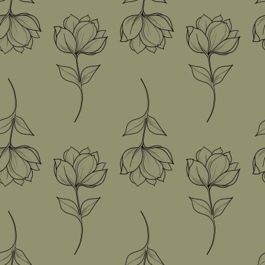 Dünya 'daki Yeşil Arkaplan Çiçeklerinin Kusursuz Şekilleri