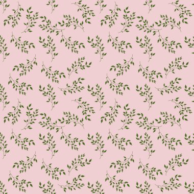 Pembe Arkaplanda Küçük Ayrıldı Kusursuz Desen Tasarımı