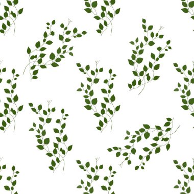 Klasik Büyük Yapraklar Kusursuz Desen Tasarımı