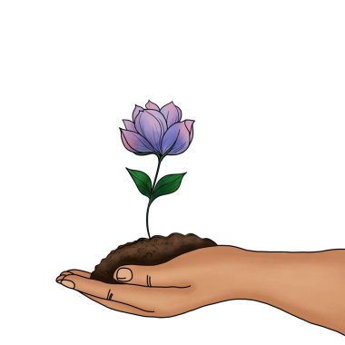 Kalpli İki Kişi 'nin Krem Elleri Dostluk, Sevgi ve Bağlantı