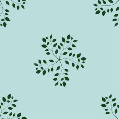 Yuvarlak Zarif Yapraklar Kusursuz Kalıp Arkaplan Pembe Maviye Büyük Tasarım Parmak izi, Tekstil, Paketleme, Kumaşlar ve Paketleme Kağıdı