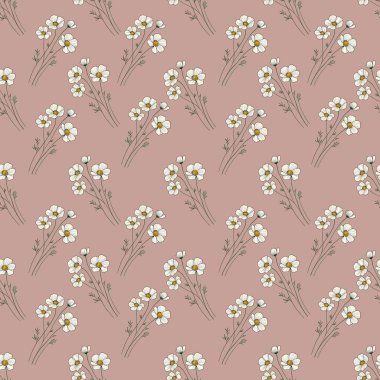 Pastel Pembe Parmak İzleri, Tekstil, Paketleme, Kumaş ve Ambalaj Kağıdı Üzerine Kusursuz Desen Küçük Zarif Tasarım