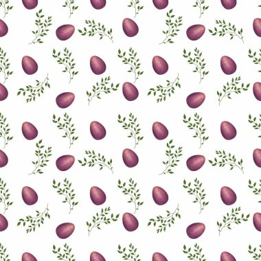 Brunch Küçük Kusursuz Şablonlu Violet Paskalya Yumurtası