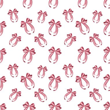 Basit Pembe Yay Tasarımı Paskalya Kusursuz Deseni