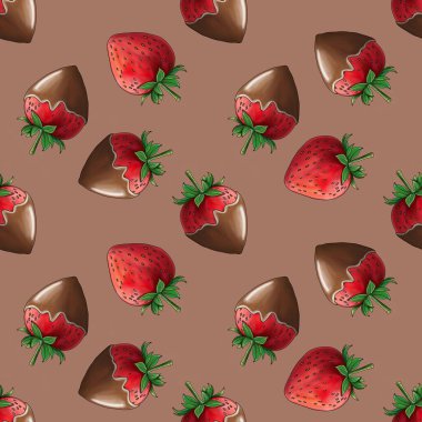 Kara Çikolata kaplı Çilekler, Tatlı Çilek ve Beyaz Çikolata kaplı Çilekler Mocha Mousse 'un Küçük Tasarımı