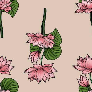 Pembe Lotus Alpin Yulaf Arkaplanında Büyük Kusursuz Kalıp Bırakıyor