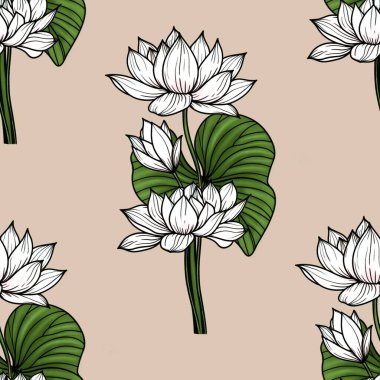 Beyaz Lotus Alpin Yulaf Arkaplanında Büyük Kusursuz Kalıp Bırakıyor