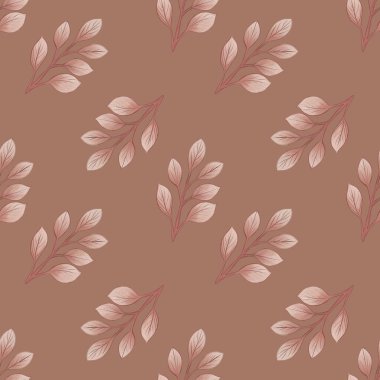 Kusursuz Şablon Şirin Pembe Mocha Mousse Arkaplanında Küçük Tasarım Yapıyor