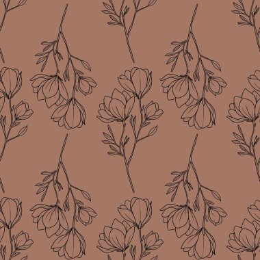 Kusursuz Desenli Manolya Özeti Mocha Mousse 'un Küçük Tasarımı