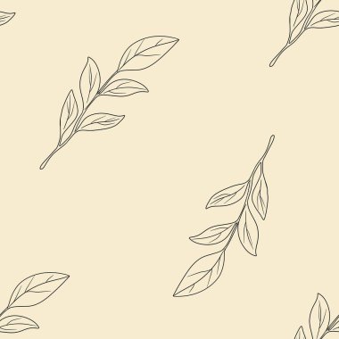 Kusursuz Desenli Şablon Şık Manolya Pastel Sarı Arkaplanda Büyük Tasarım Bırakıyor