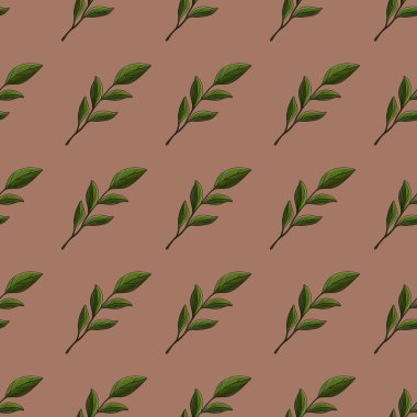 Kusursuz Desenli Manolya Mocha Mousse Arkaplanında Küçük Tasarım Bırakıyor