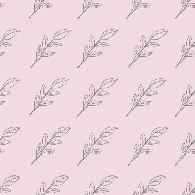 Kusursuz Desenli Manolya Pastel Pembe Arkaplanda Küçük Tasarım Bırakıyor