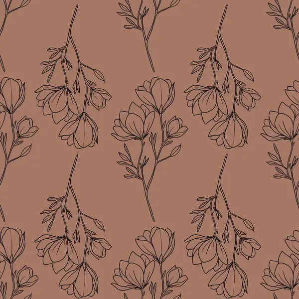 Kusursuz Desenli Manolya Özeti Mocha Mousse 'un Küçük Tasarımı