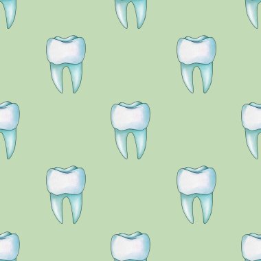 Kusursuz Nane Dişi Pastel Yeşil Arkaplanda Küçük Tasarım