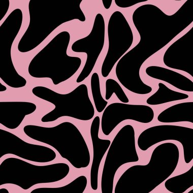 Pembe Arkaplan ile Büyük İnek Deseni