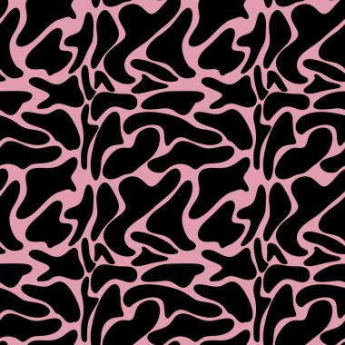 Pembe Arkaplan ile Küçük İnek Deseni