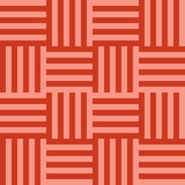 Geçiş Hattı Kusursuz Desen Tasarımı Kırmızı