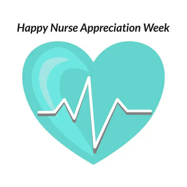 Beyaz kalp atışı çizgisi olan turkuaz bir kalp şekli. Yanında da 