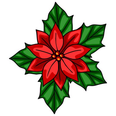 Canlı, yeşil yapraklı, Noel tasarımları ve Noel süslemeleri için mükemmel bir noktalı yıldız deseni..