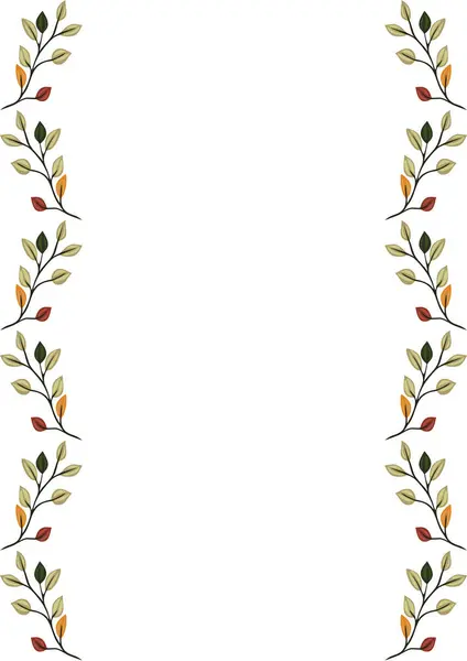 Stili sonbahar yapraklarının sessiz toprak tonlarında hassas bir düzenini içeren zarif bir vektör çerçeve tasarımı, projelerinize doğadan esinlenilmiş bir sofistike dokunuş eklemek için mükemmel..