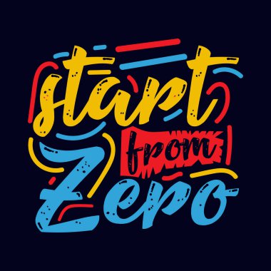 Sıfır motivasyonel alıntı tasarımından başla