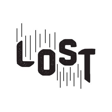 Lost Typography t-shirt tasarımı