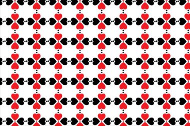 Kalp Sevgililer Günü Deseni Tasarımı