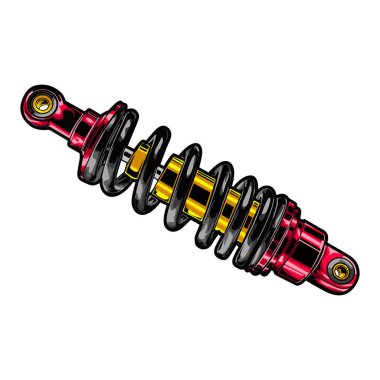 Motosiklet şoku kırıcı vektör sanat çizeri