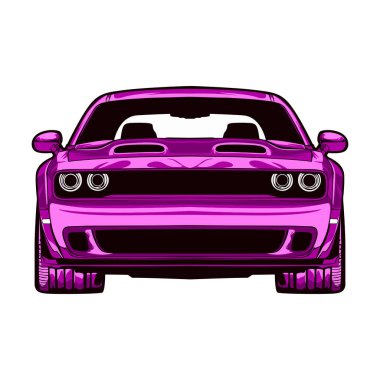 Vektör Araç Ön Görünümü