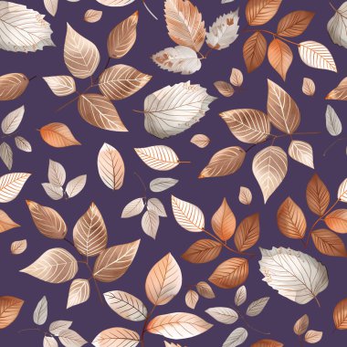 Farklı yaprakların kusursuz deseni