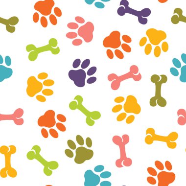 hayvan ayak izi seamless modeli