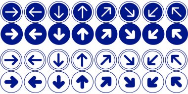 Yol işaret seti, vektör çizimi