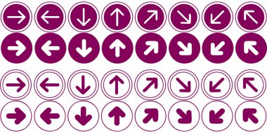 okları simge vektör kümesi.