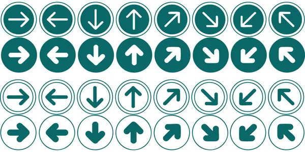 ok işaretleri vektör kümesi.