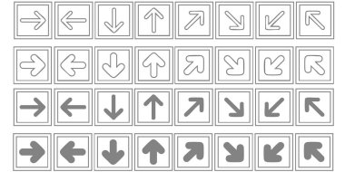 okun vektör simgeleri.