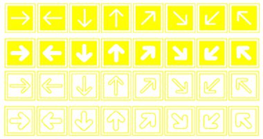 ok vektör illüstrasyon seti