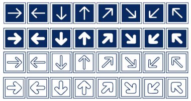 Bir çift ok. vektör illüstrasyonu.