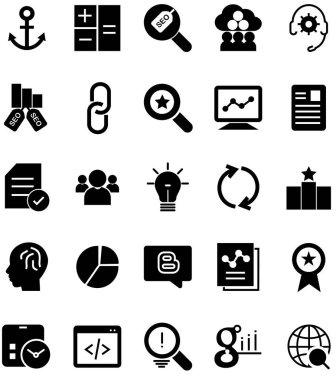 iş ve finans simgeleri set iş ve finans simgeleri, arama motoru optimizasyon vektörü 